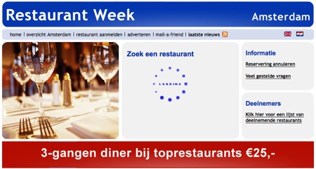 Restaurant Week Amsterdam - Loading...